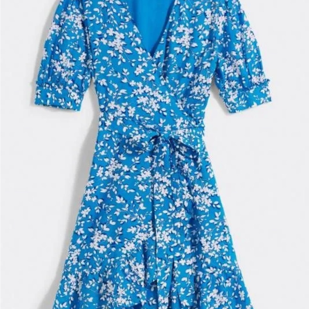 Draper James Blue Floral Mini Dress